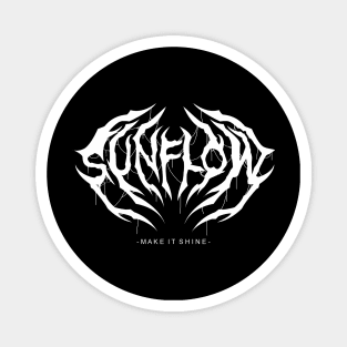 teepublic sunflow logo death metal Magnet